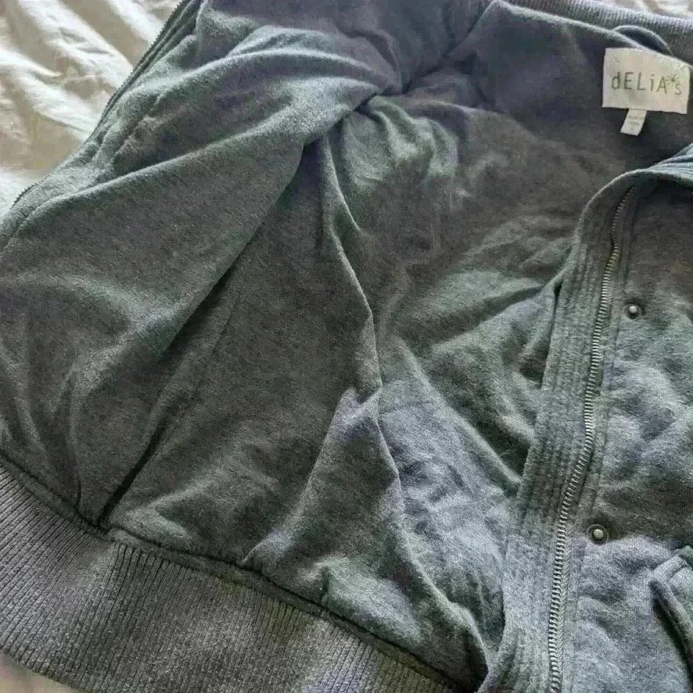 dELiA*s, zip up sweatshirt, jacket, Gray, Size Small - Picture 12 of 12